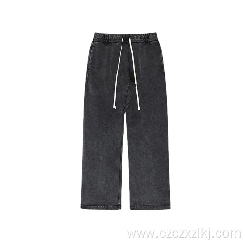 Autumn and winter retro fashion straight men's sweatpants